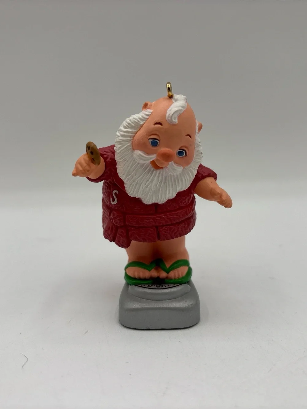 Hallmark Keepsake Dated 1986 Vintage Tipping The Scales Handcrafted Ornament